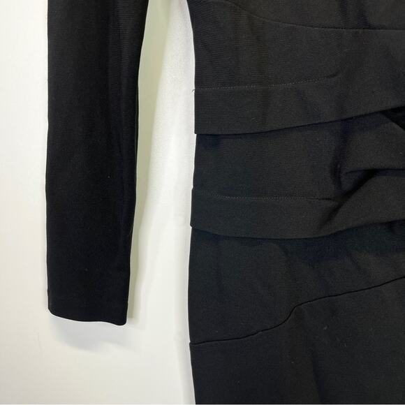 Nicole Miller Structured One Shoulder dress black - 8 - Picture 6 of 13